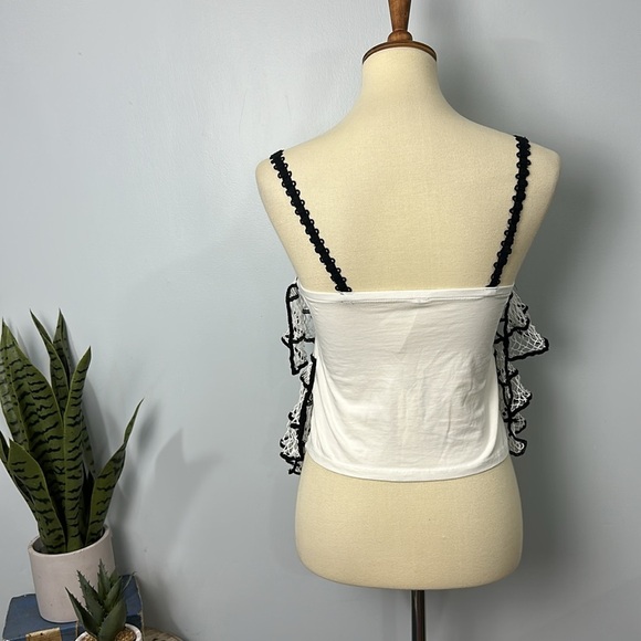 Anthropologie Crochet Ruffle Cami NWT Size Small - Picture 8 of 12